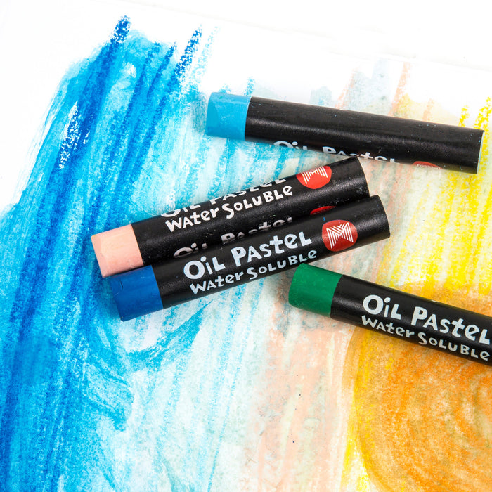 Micador Large Oil Pastels Watersoluble 12 Pack