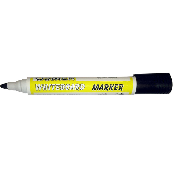Osmer Whiteboard Marker Bullet Tip Dozen - Black