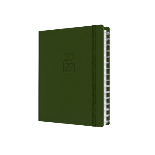 2027 Calendar Year Diary/Planner - 12 Month A5 Week to View - Soft PU Cover - Collins Plan + Note
