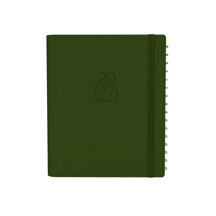 2027 Calendar Year Diary/Planner - 12 Month A5 Week to View - Soft PU Cover - Collins Plan + Note