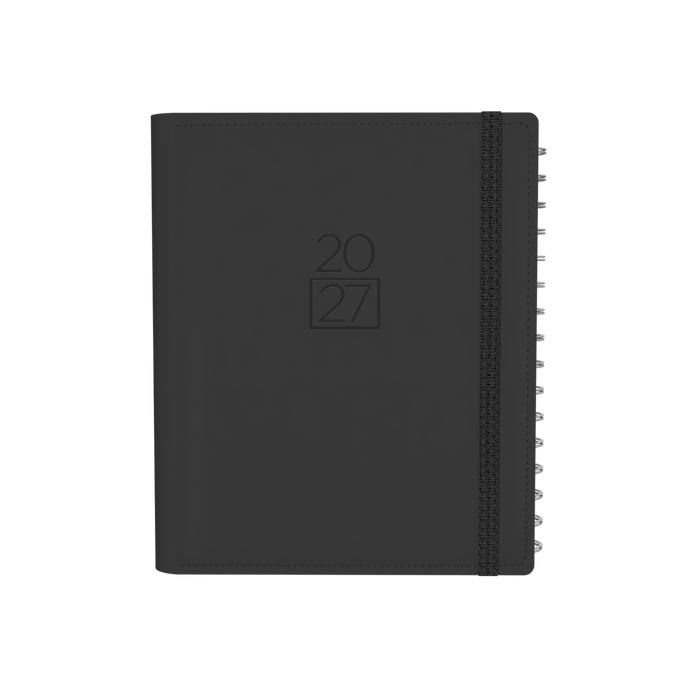 2027 Calendar Year Diary/Planner - 12 Month A5 Week to View - Soft PU Cover - Collins Plan + Note