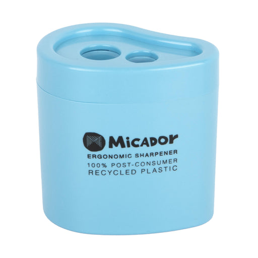 Micador Future Ergonomic Sharpener Double Hole Blue