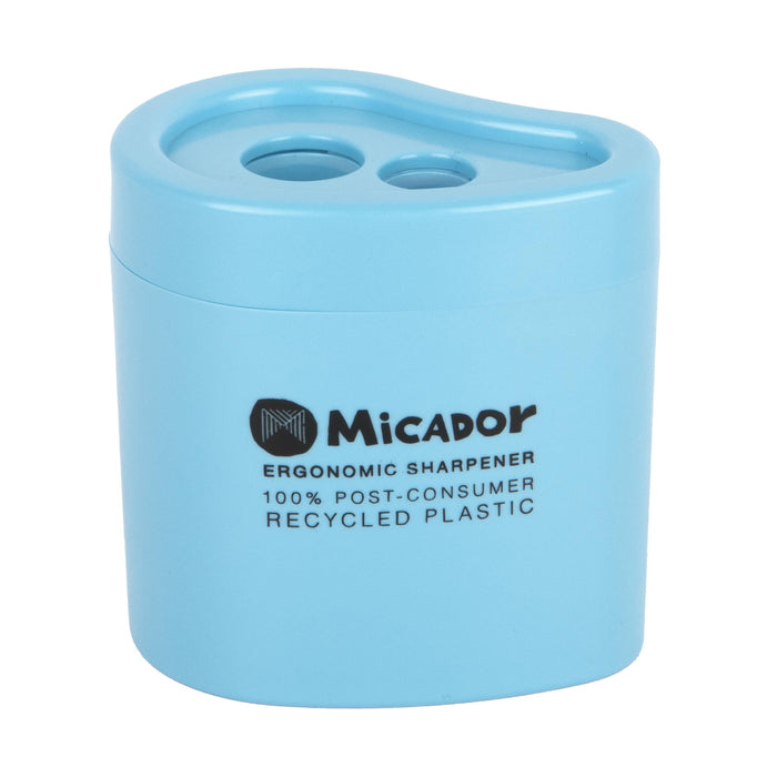Micador Future Ergonomic Sharpener Double Hole Blue