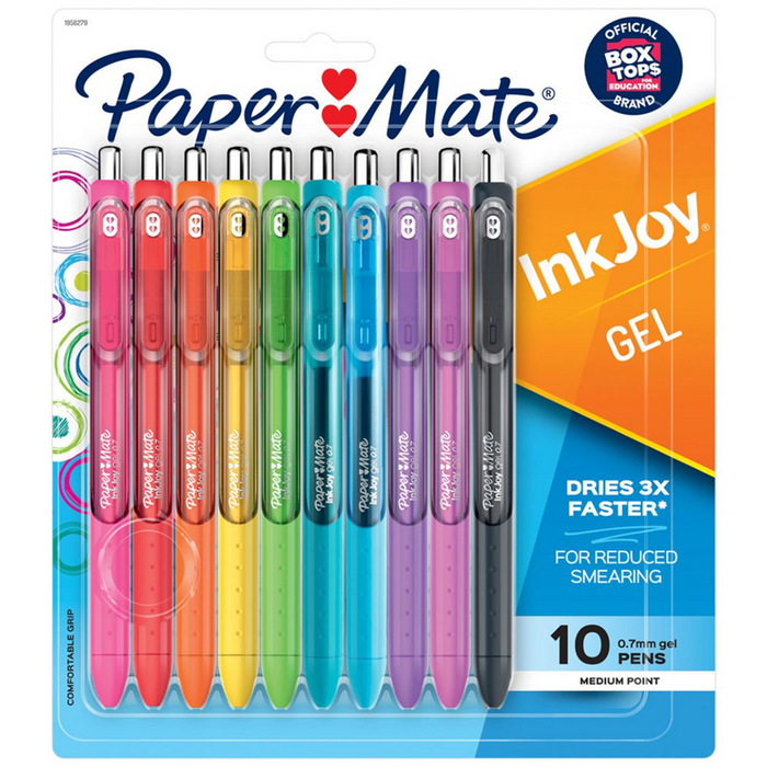 Papermate Inkjoy Gel Coloured Pens - Pack of 10