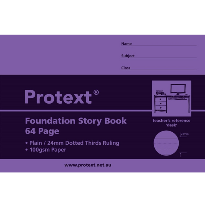 Protext Thirds Foundation Mini Story Book 165x245mm - 24mm Dotted Thirds 64 Pages