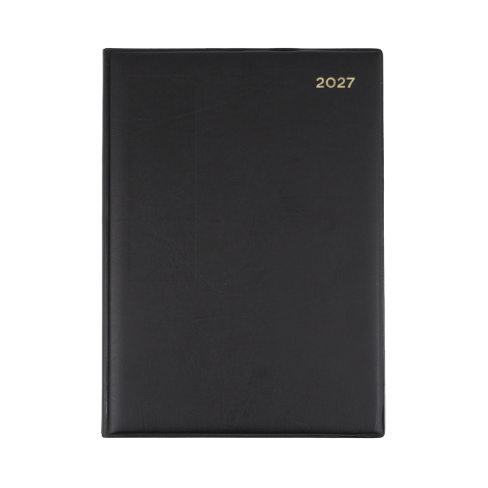 2027 Calendar Year Diary/Planner - 12 Month Manager Day to Page - PVC Cover - Collins Belmont Range