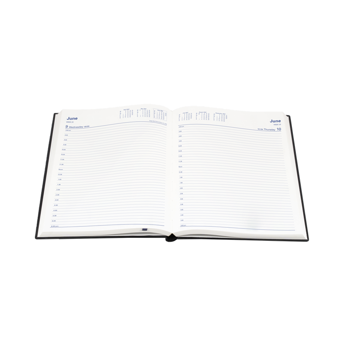 2027 Calendar Year Diary/Planner - 12 Month Manager Day to Page - PVC Cover - Collins Belmont Range