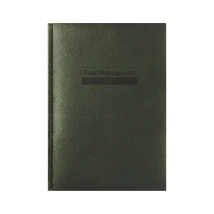 2027 Calendar Year Diary/Planner - 12 Month A4 2 Days to a Page - Hard Cover - Collins Farmer/Rural