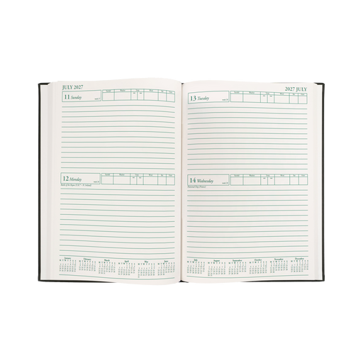 2027 Calendar Year Diary/Planner - 12 Month A4 2 Days to a Page - Hard Cover - Collins Farmer/Rural