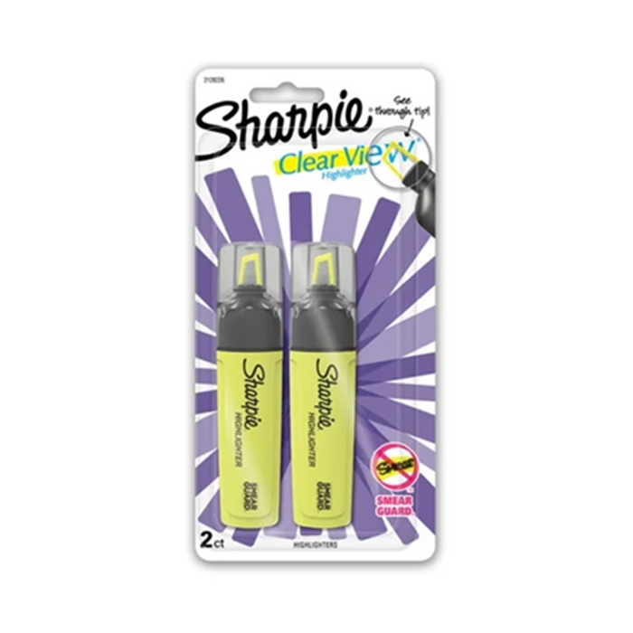 Sharpie Clearview Highlighter Tank Yellow - Pack of 2