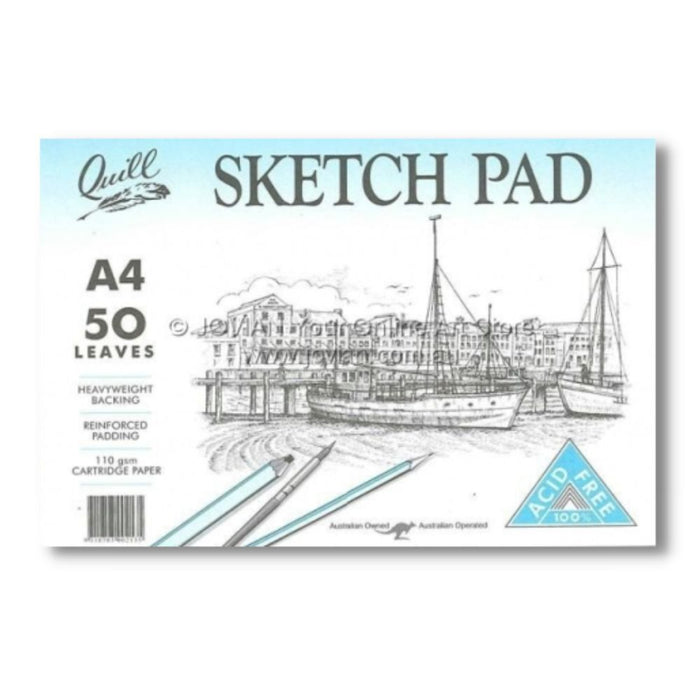 Quill Sketch Pad 110gsm A4 50 Pages