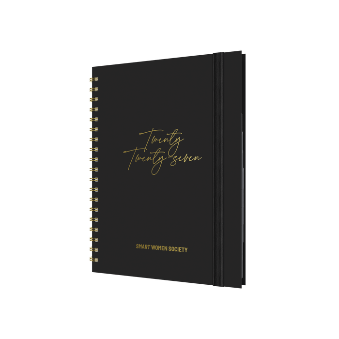 2027 Calendar Year Diary/Planner - 12 Month B5 Week to View - Wiro Bound in Charcoal - Collins
