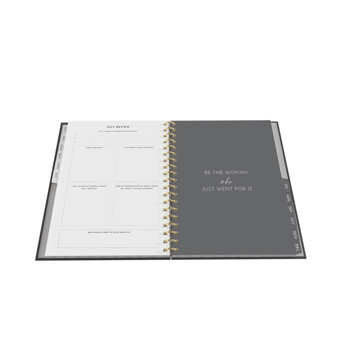 2027 Calendar Year Diary/Planner - 12 Month B5 Week to View - Wiro Bound in Beige - Collins Smart