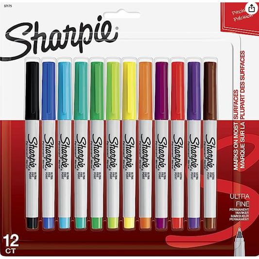 Sharpie 12 Pack Ultra Fine