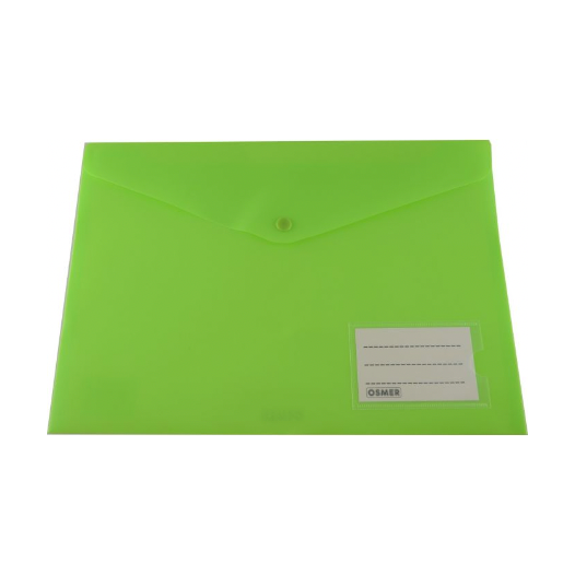 Green A4 Document Wallet