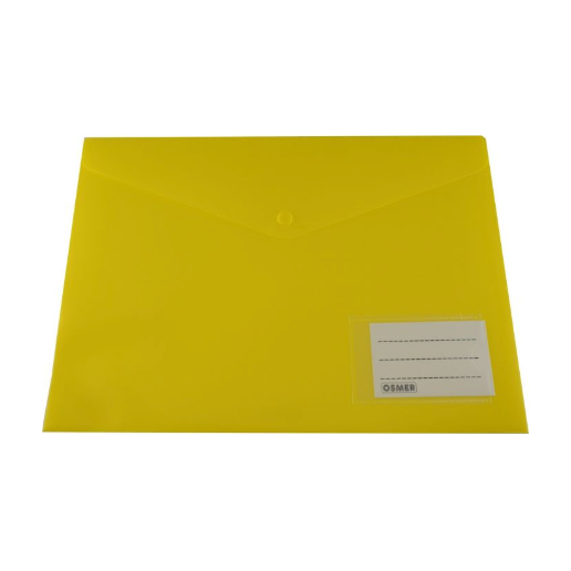 Yellow A4 Document Wallet