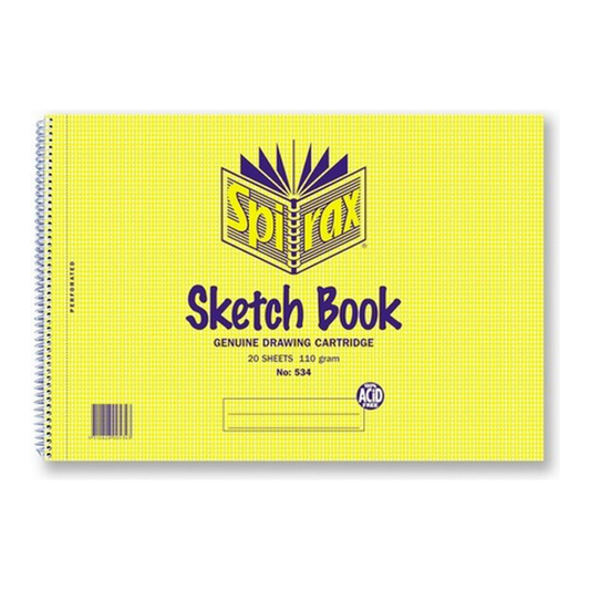 Sketch Book A4 Spirax No.534 (20 Sheets)