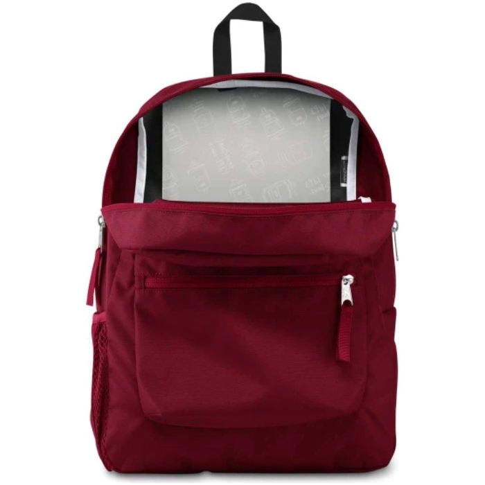 JanSport Cross Town Backpack Russet Red Brilliant Minds Australia