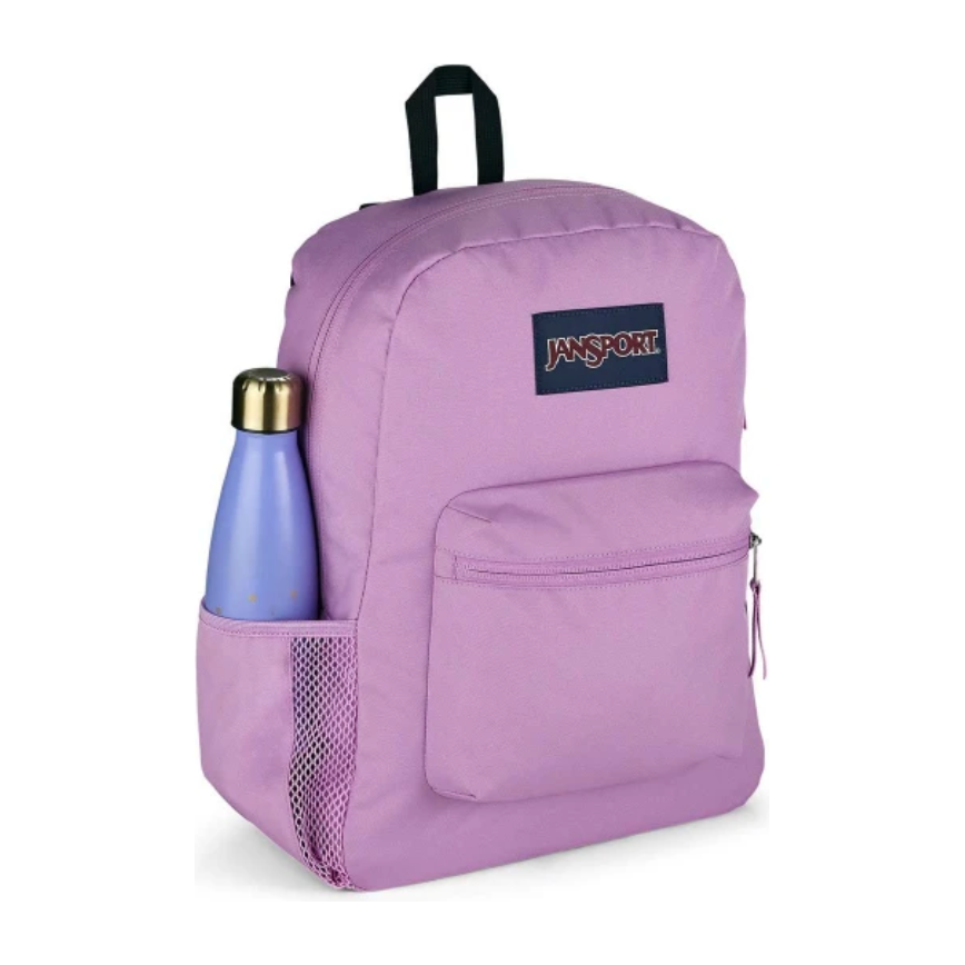 JanSport CrossTown Backpack Purple Orchid Brilliant Minds