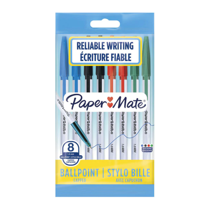🎁 Papermate Ballpoint Pen 8 Pack Assorted (100% off)