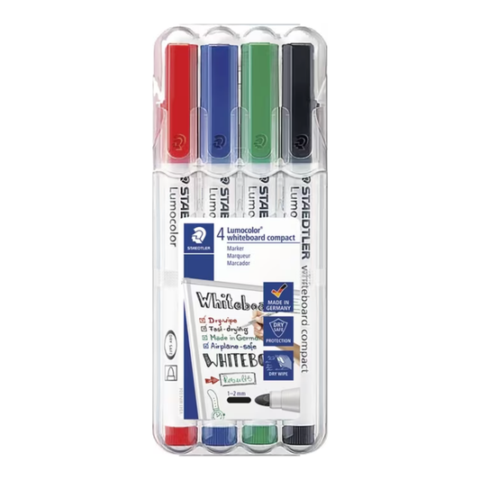 Staedtler Lumocolor Compact Whiteboard Marker Assorted 4 Pack
