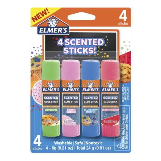 Elmer's Scented Glue Sticks (4 Pack) 6g
