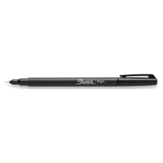 Sharpie Fine Tip Pen 0.4mm Black (Individual)