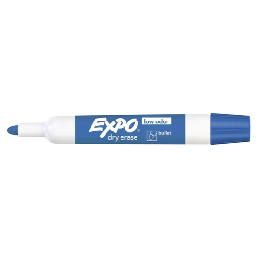 Expo Whiteboard Marker Bullet Blue (Individual or 12 Pack)