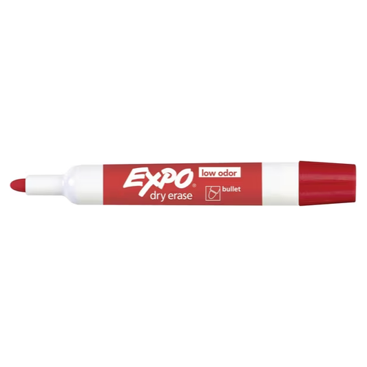 Expo Whiteboard Marker Bullet Red (Individual or 12 Pack)