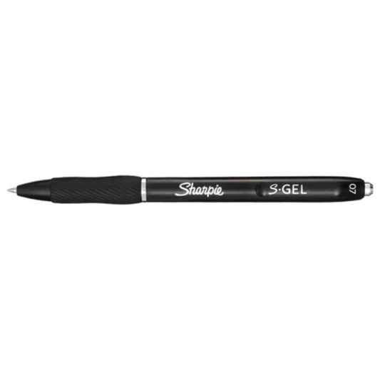 Sharpie S.Gel Retractable Pen 0.7mm Black (Individual)
