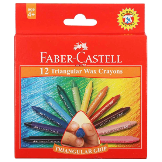 Faber Castell 12 Wax Crayons