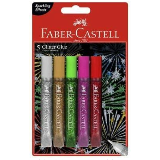 Faber Castell Glitter Glue (5 Pack)