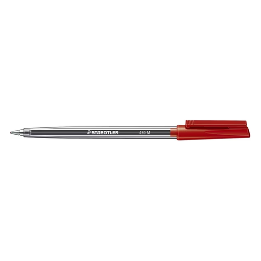 Staedtler 430 Medium Ballpoint Pens - Red (Individual)