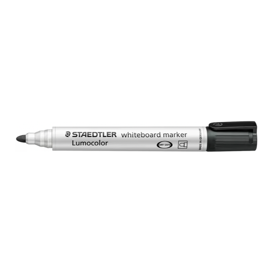 Staedtler Lumocolor Whiteboard Marker Bullet Tip - Black (Individual)