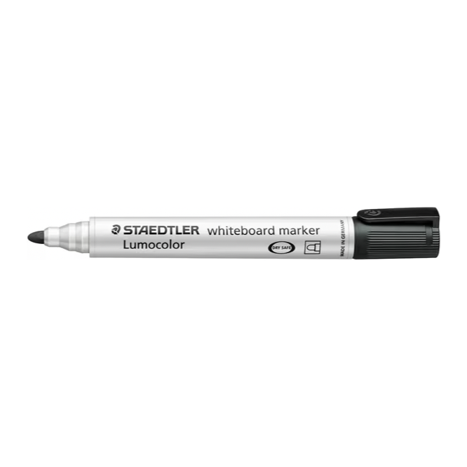 Staedtler Lumocolor Whiteboard Marker Bullet Tip - Black