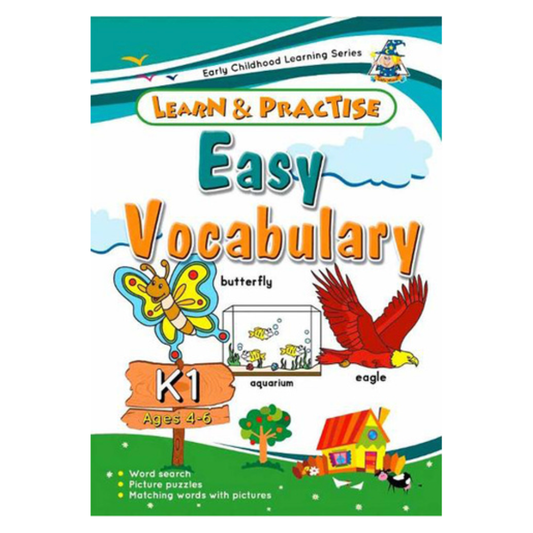 Learn & Practise Workbook Easy Vocabulary K1 (Ages 4 - 6)