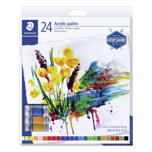 Staedtler Acrylic Paints Assorted (24 Pack)