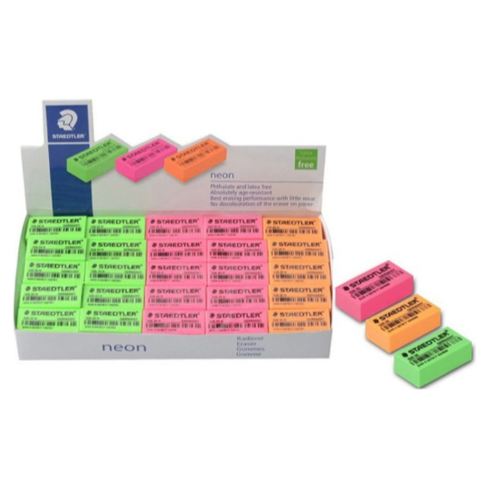 Staedtler Bright Neon Erasers Assorted