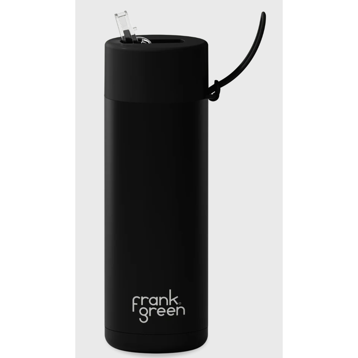 Frank Green 595mL Stainless Steel Ceramic Reusable Bottle with Straw Lid