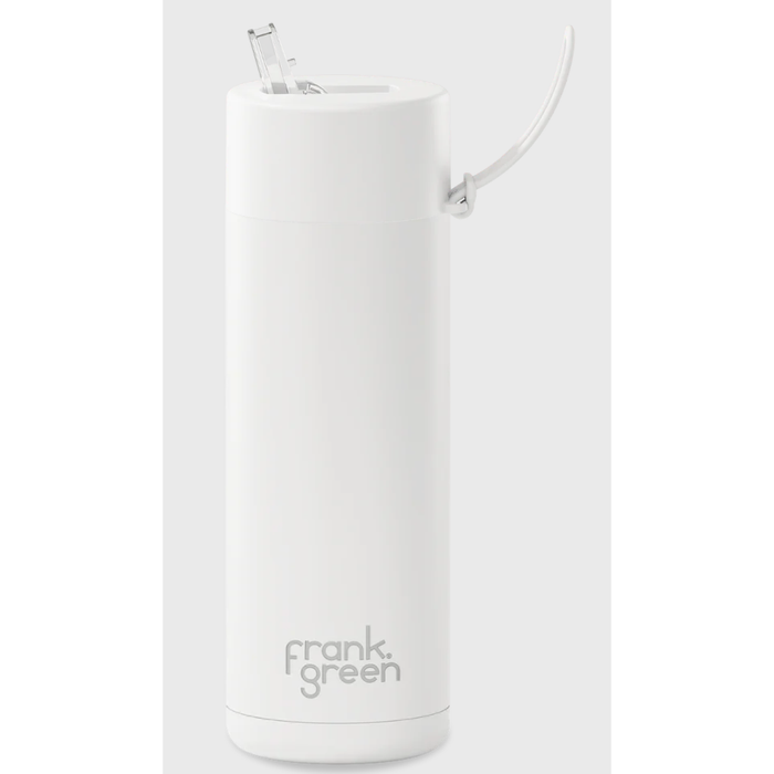 Frank Green 595mL Stainless Steel Ceramic Reusable Bottle with Straw Lid