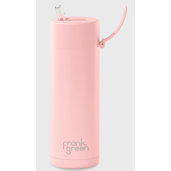 Frank Green 595mL Stainless Steel Ceramic Reusable Bottle with Straw Lid