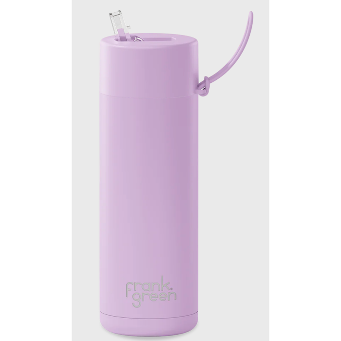 Frank Green 595mL Stainless Steel Ceramic Reusable Bottle with Straw Lid