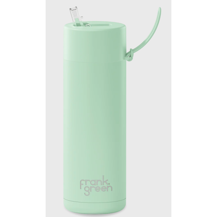Frank Green 595mL Stainless Steel Ceramic Reusable Bottle with Straw Lid
