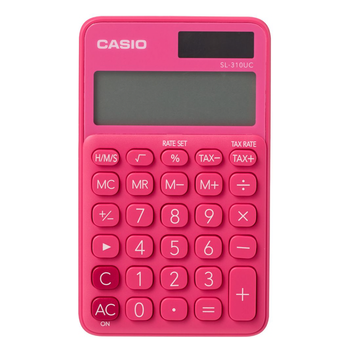 Casio Portable 10 Digit Calculator (Assorted Colours)