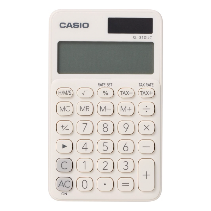 Casio Portable 10 Digit Calculator (Assorted Colours)