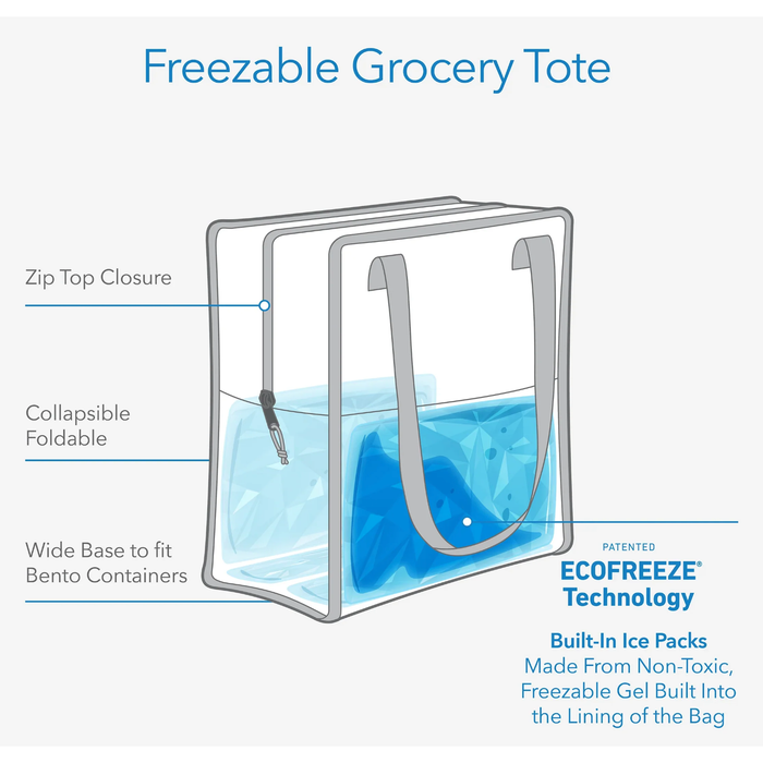 Packit Freezable Grocery Tote Bag