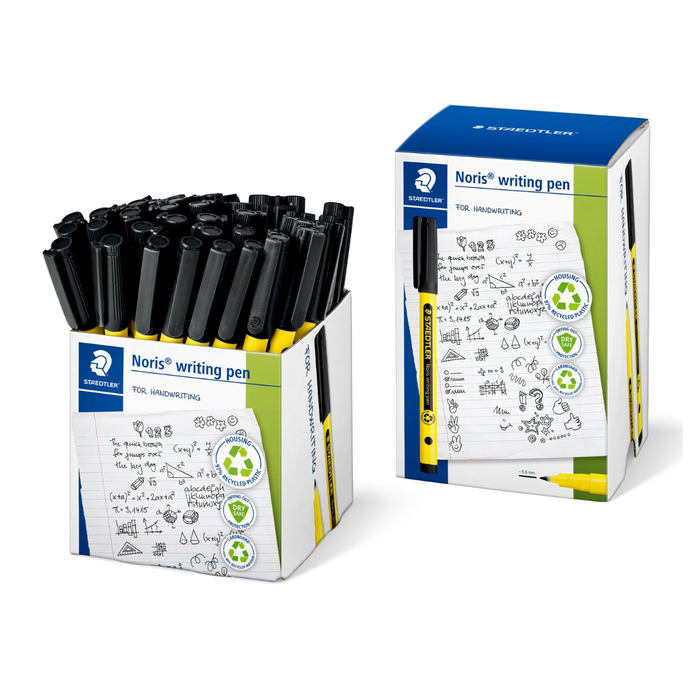 Staedtler 50pk Noris Writing Pens Black