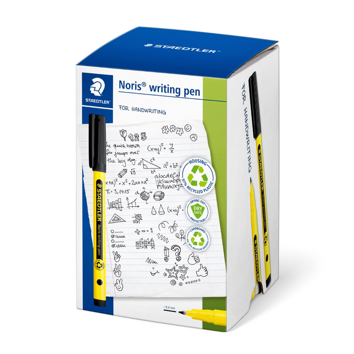 Staedtler 50pk Noris Writing Pens Black