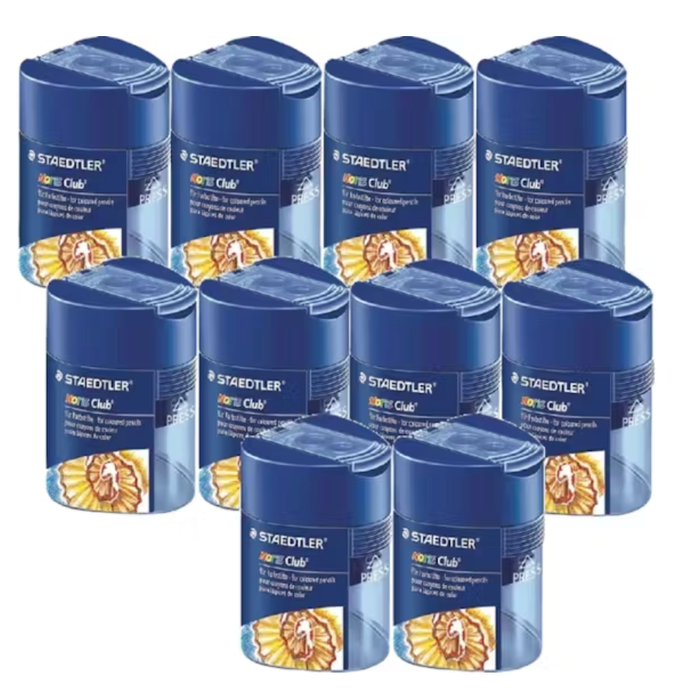 Staedtler Noris Pencil Sharpener Double Hole Barrel Tub Triangular