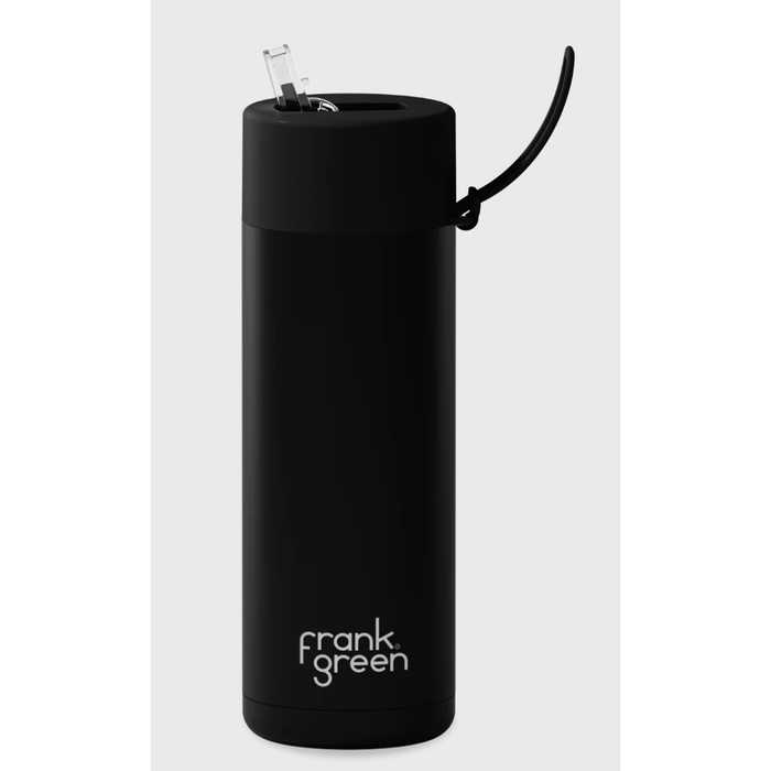 Frank Green 595mL Stainless Steel Ceramic Reusable Bottle with Straw Lid